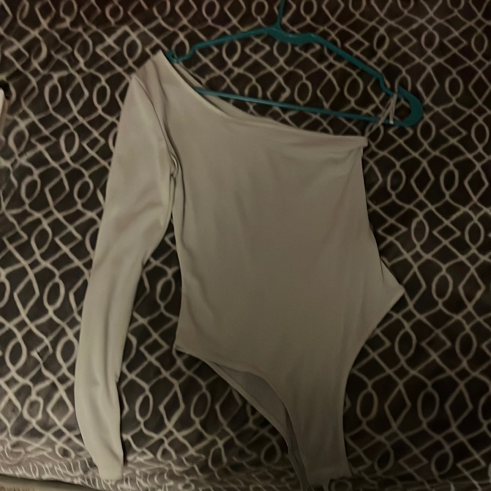 One arm white bodysuit (never worn)